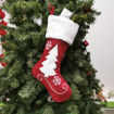 Picture of CHRISTMAS STOCKING RED CHRISTMAS TREE 46CM